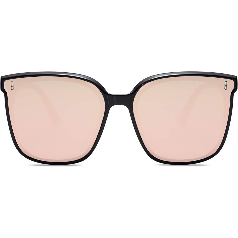 Unisex Square Plastic Sunglasses UV400 Protection for Outdoor Travel - Picture 2 of 6